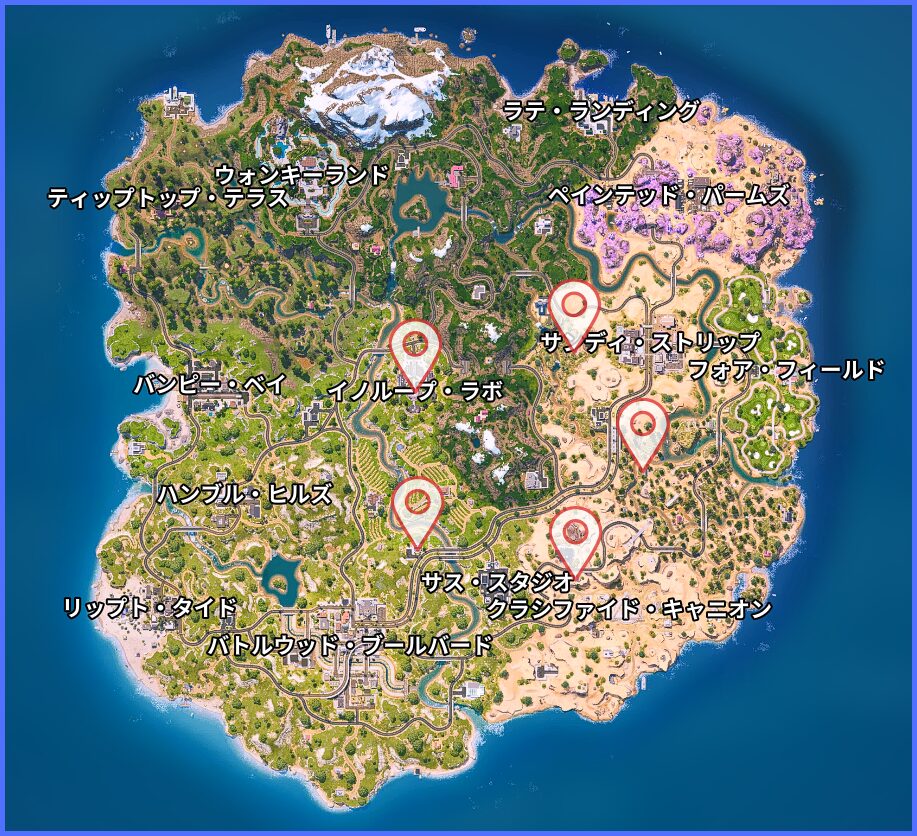 地下トンネルの場所