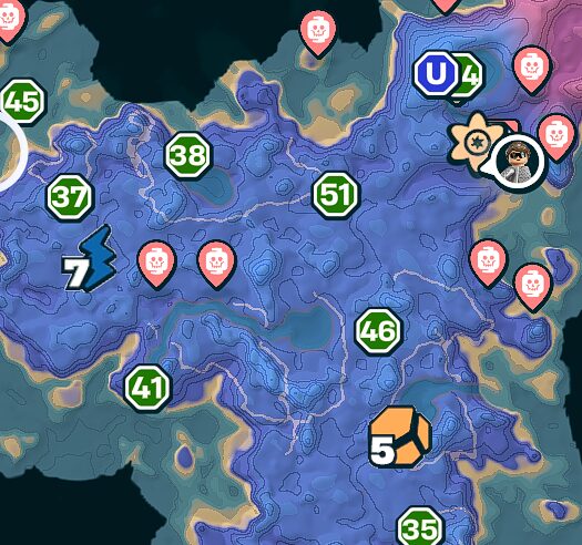 スカイワードステップの場所